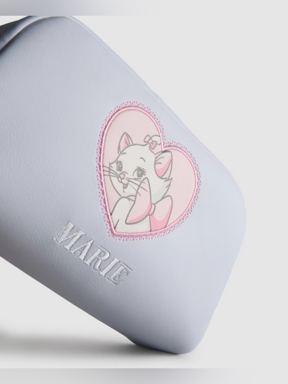 Disney x Primark Marie Aristocats Makeup Cosmetic Bag with Heart Zipper Charm